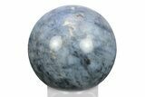 Polished Blue Quartz Sphere - Madagascar #245451-1